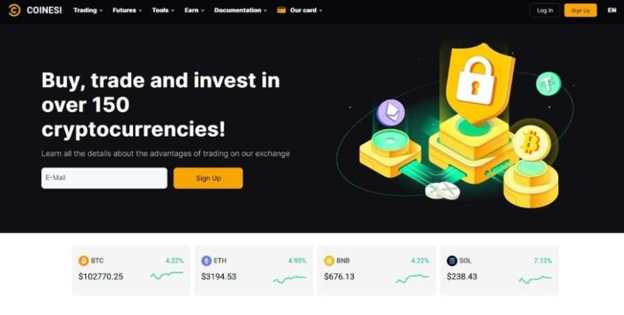 Coinesi: Платформа для инновационной торговли криптовалютами и выгодных финансовых решений